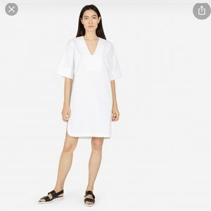 Everlane Cotton Poplin Mid Sleeve Dress